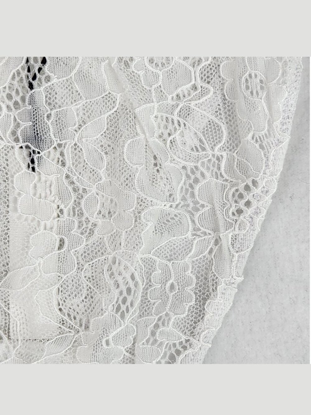 RUMORED Smitten Brief Womens Size XS White Lace High Waist High Cut NWT - Picture 4 of 7